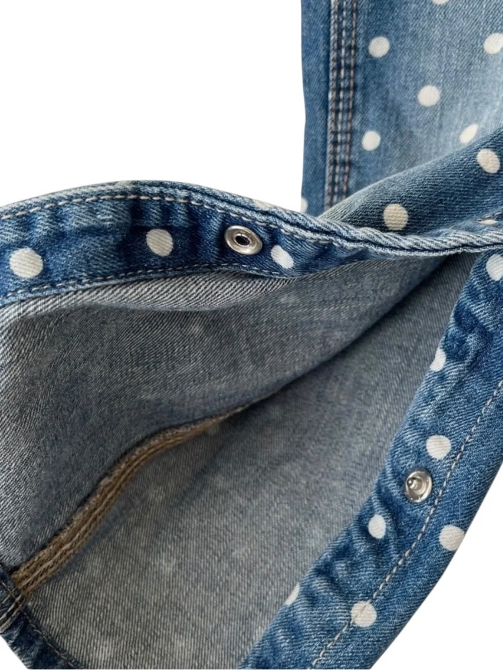 OshKosh B'gosh Blue and White Denim Overalls